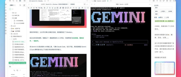 Gemini Cli + Obsidian 才是知识管理的神！！（附教程） - 知乎