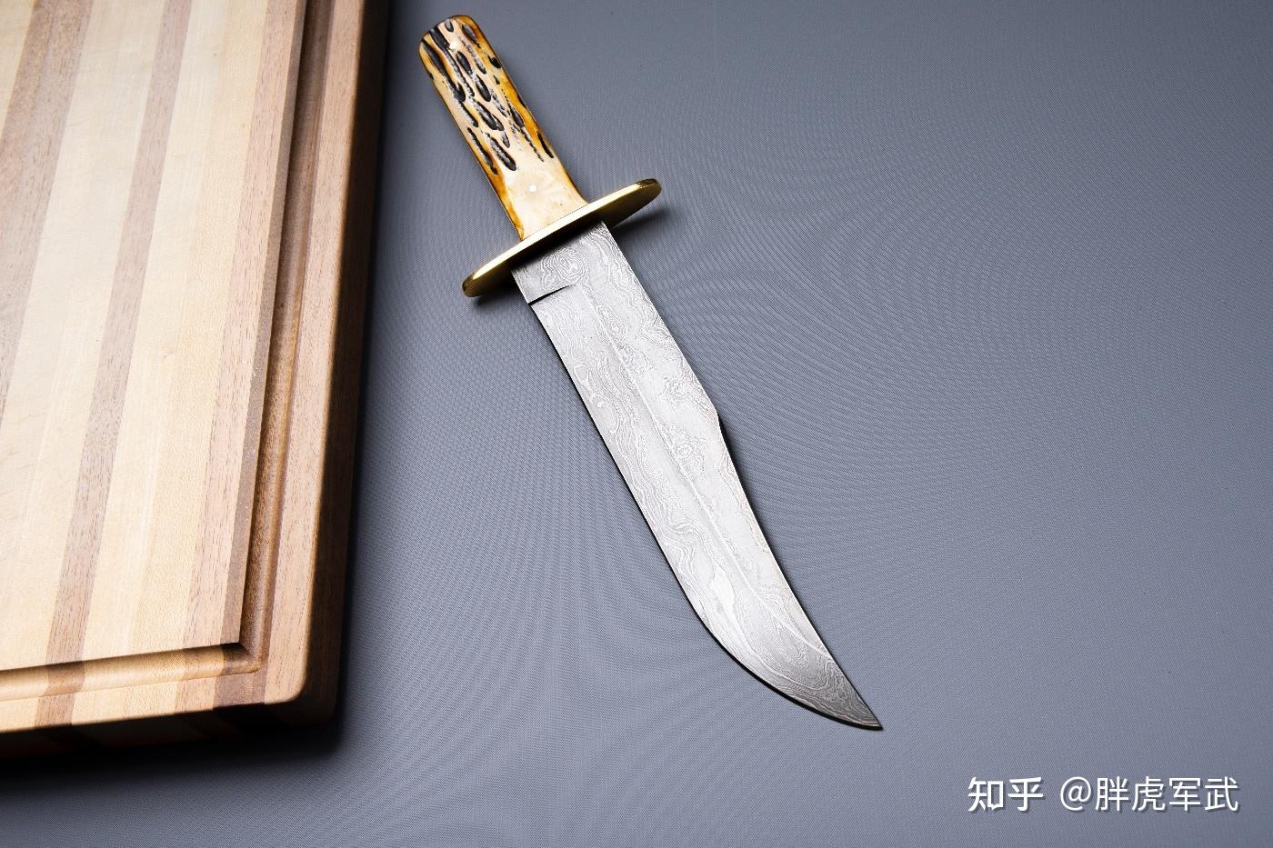 502D 鲍伊刀户外实战:大马士革钢与雄鹿骨的霸气组合? - 知乎