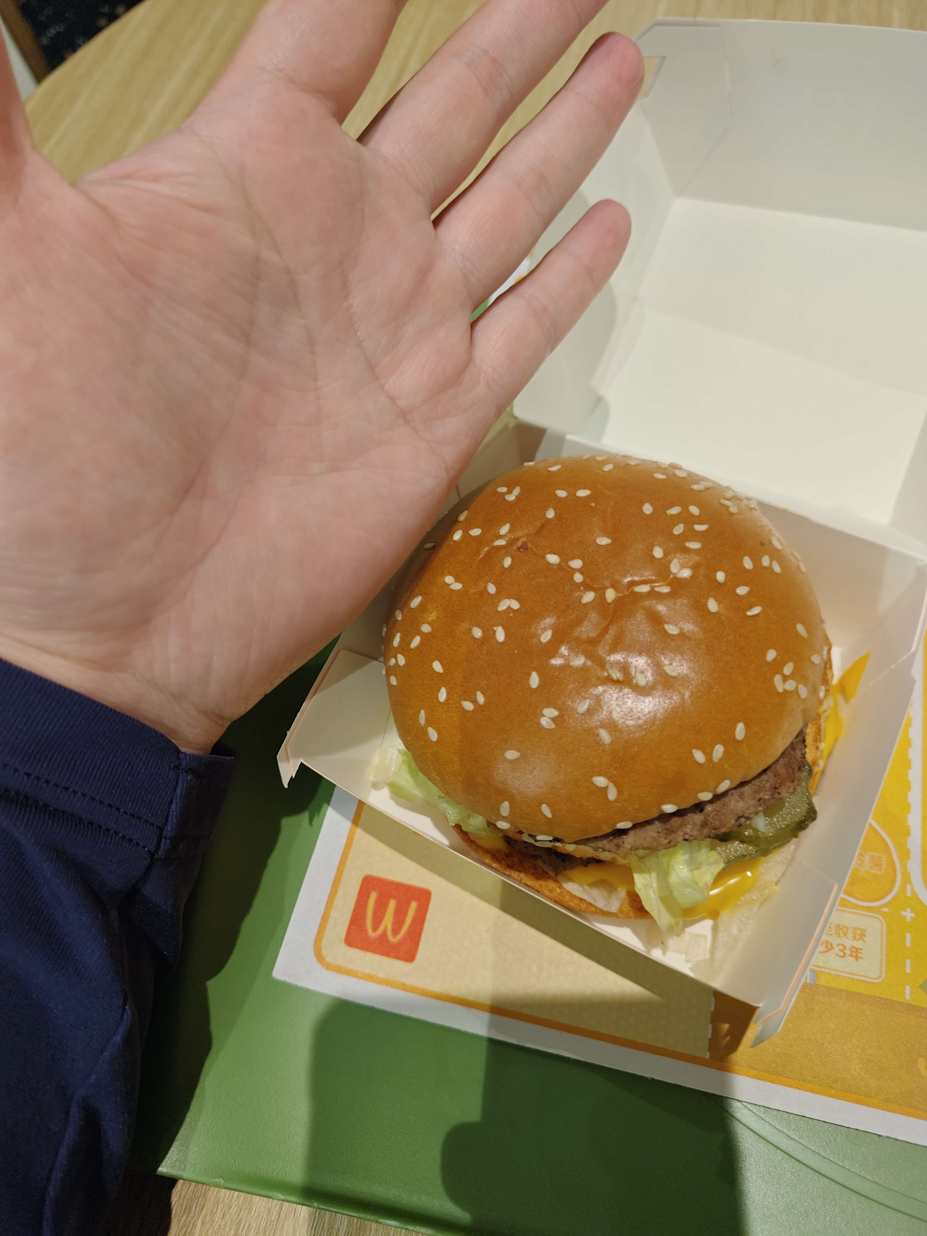 现在肯德基与麦当劳汉堡是集体变小了吗?