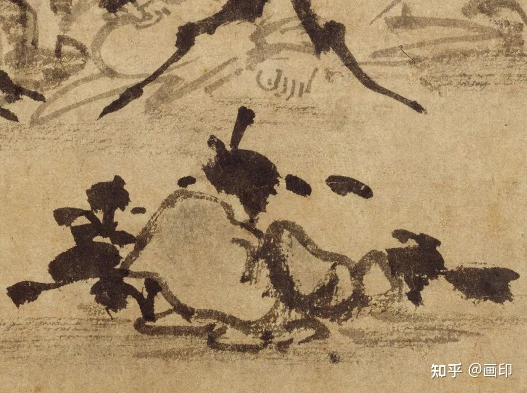 『X5488』時代古画 無落款 寒山拾得図 中国唐代高僧 禅画掛軸 元· 因陀罗《寒山拾得图》 - 知乎