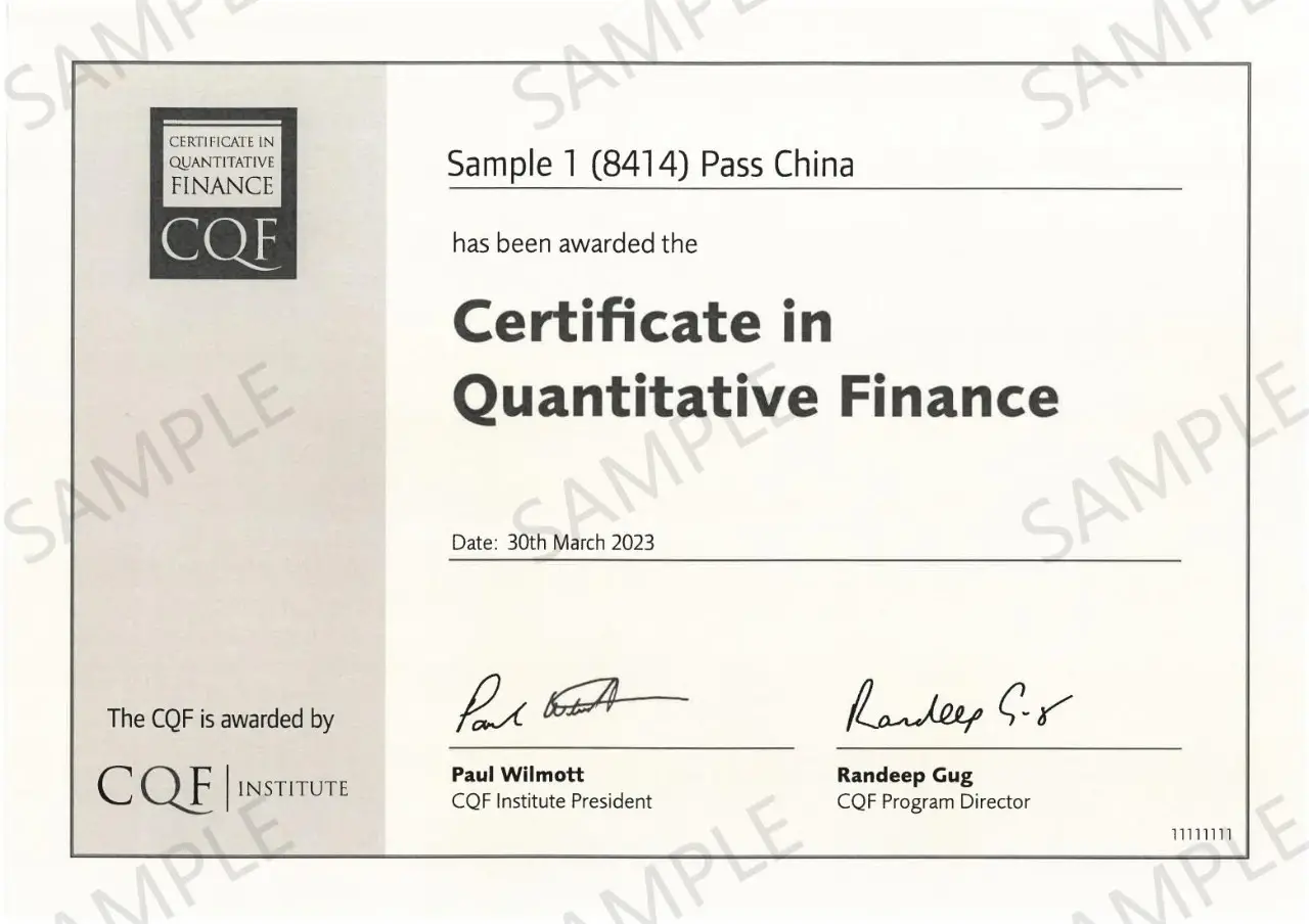 一文了解海外2万美金的CQF证书！ - 知乎