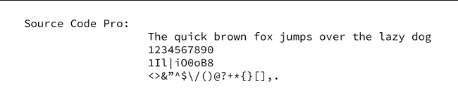 Source Code Pro Mono 5 款适合程序员的开源字体 - 知乎