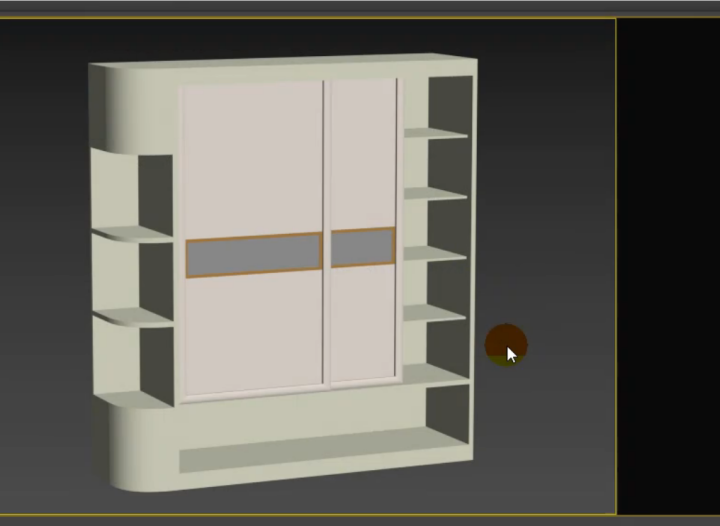 3dmax制作推拉门衣柜柜体模型