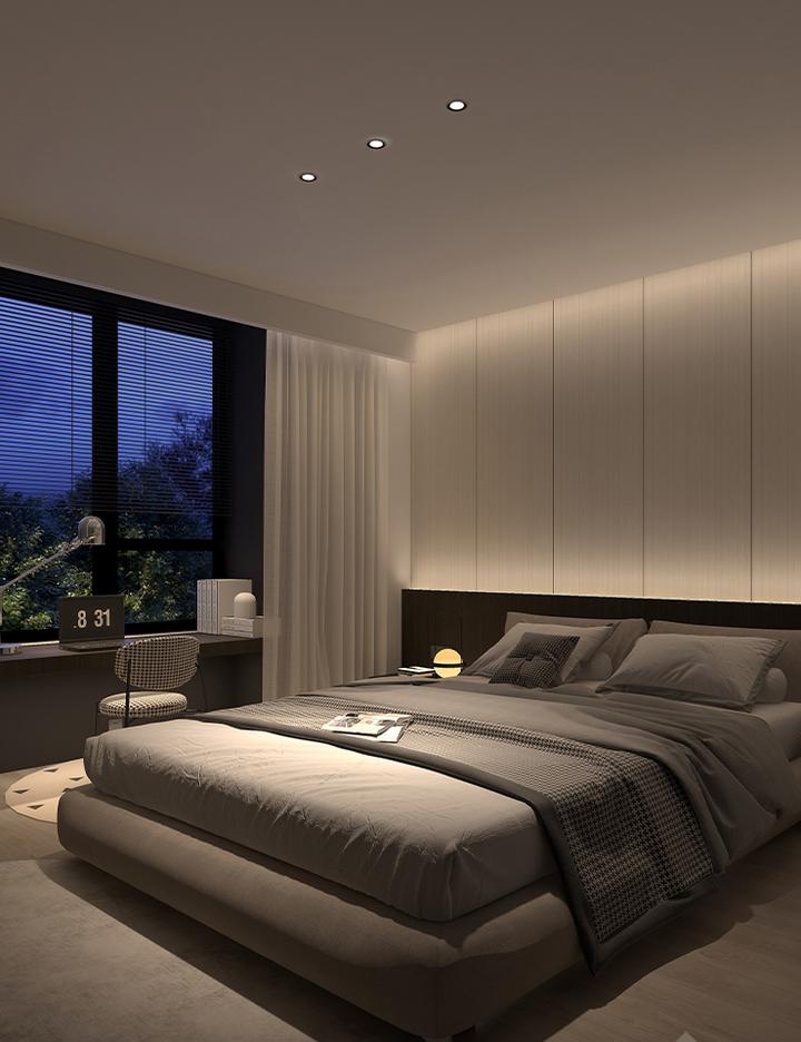 卧室无主灯照明布局打造温馨舒适的私密空间