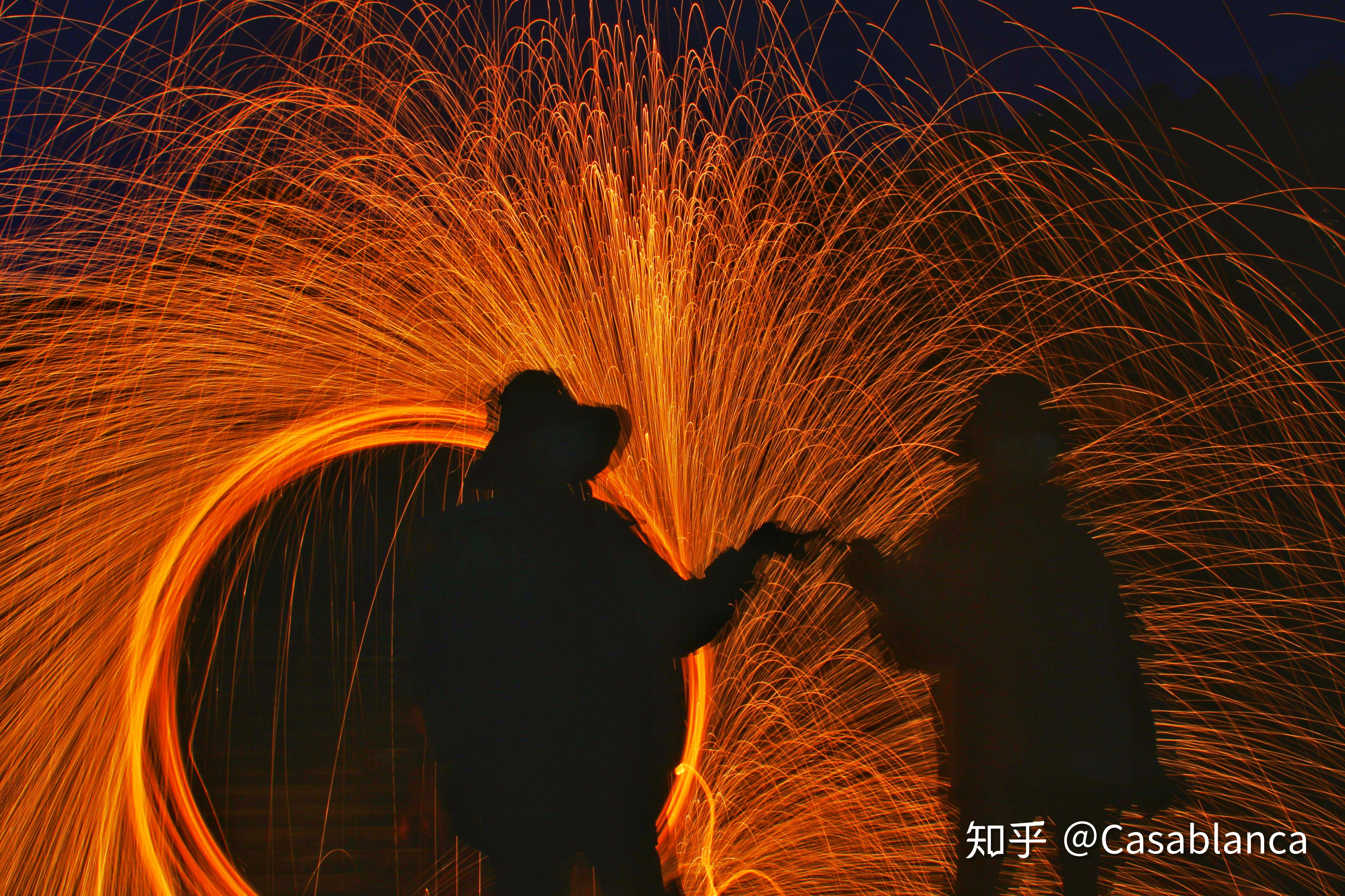过年如何用手机拍出烟花棒的轨迹图