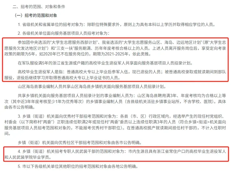 符合条件别错过!退伍军人必看!浙江事业+省考可报岗位汇总~ - 知乎