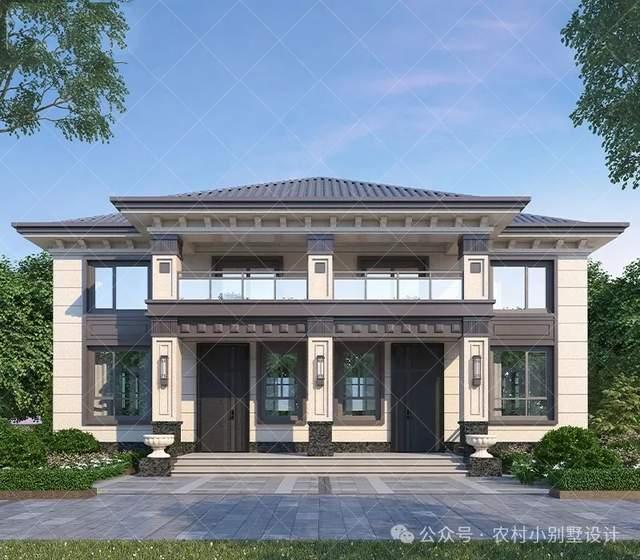 20套新中式二层双拼联排别墅,“兄弟建双拼,隔墙不隔心!”附图 - 知乎