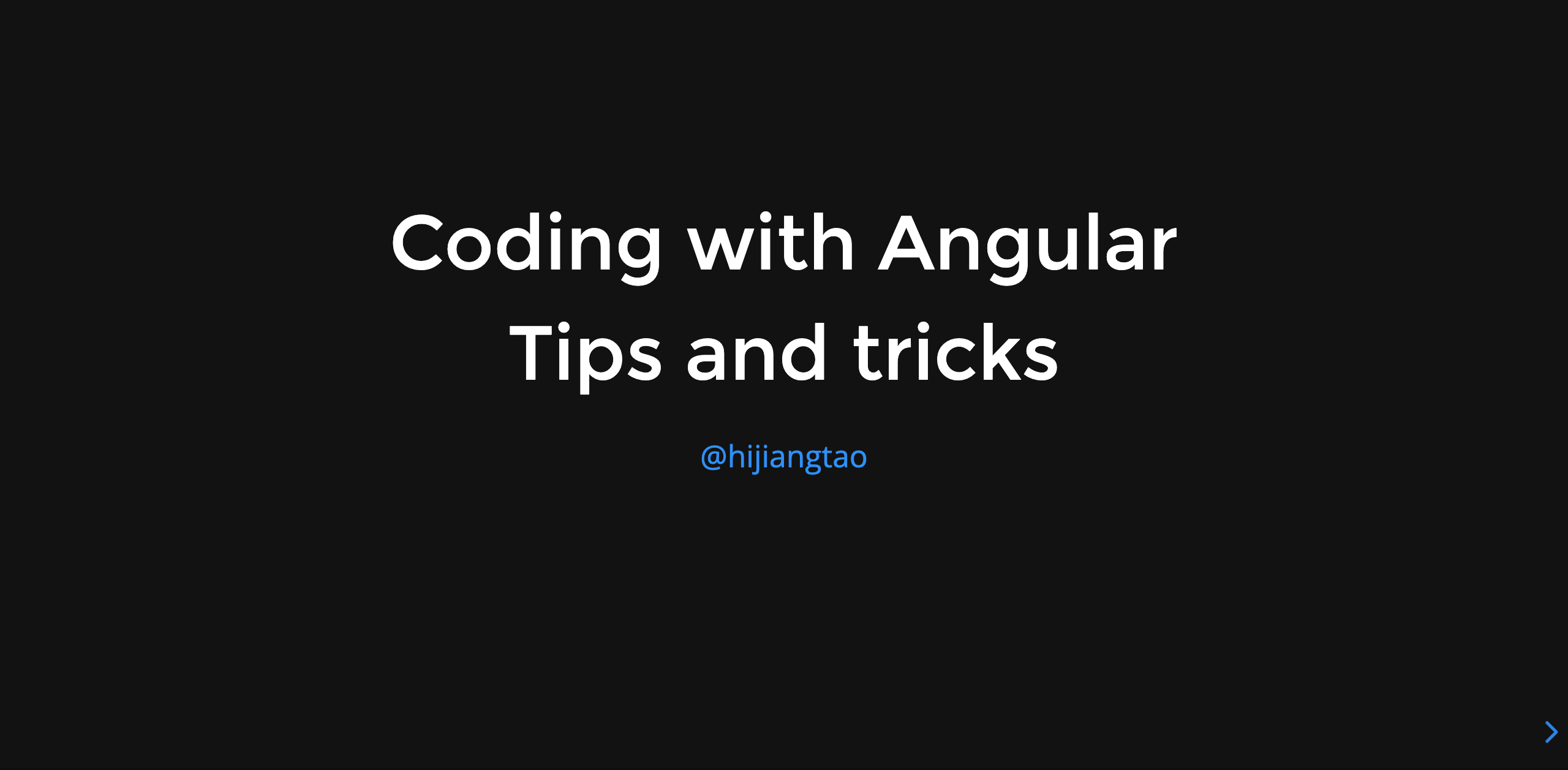 Coding with Angular - Tips and Tricks - 知乎