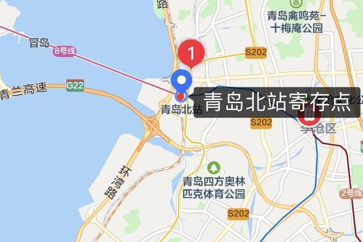 青岛火车北站地图图片