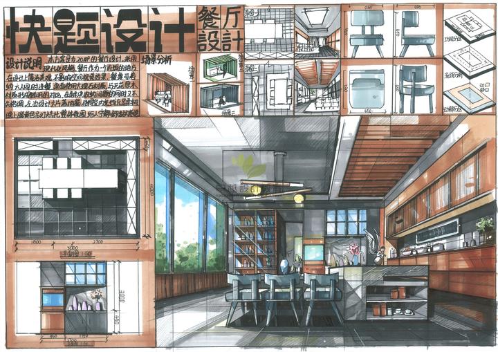 室内考研方案餐厅空间设计！！ - 知乎