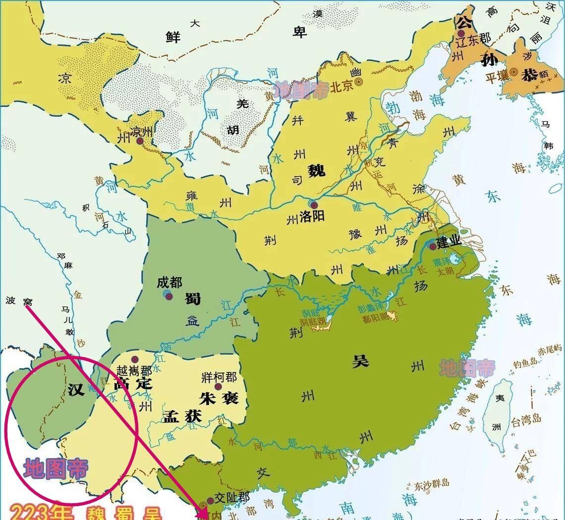 为什么蜀汉仅占益州,疆域却那么大?州郡之间面积差异未免太大了吧?