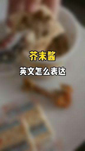 芥末酱英文怎么表达