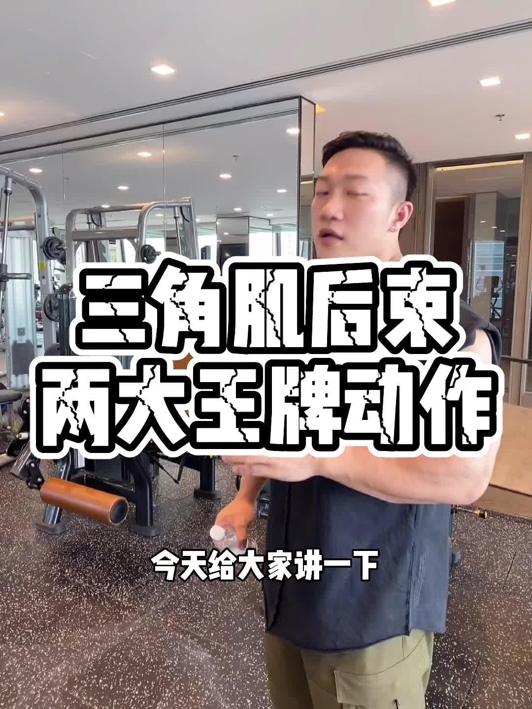 三角肌后束王牌动作图片