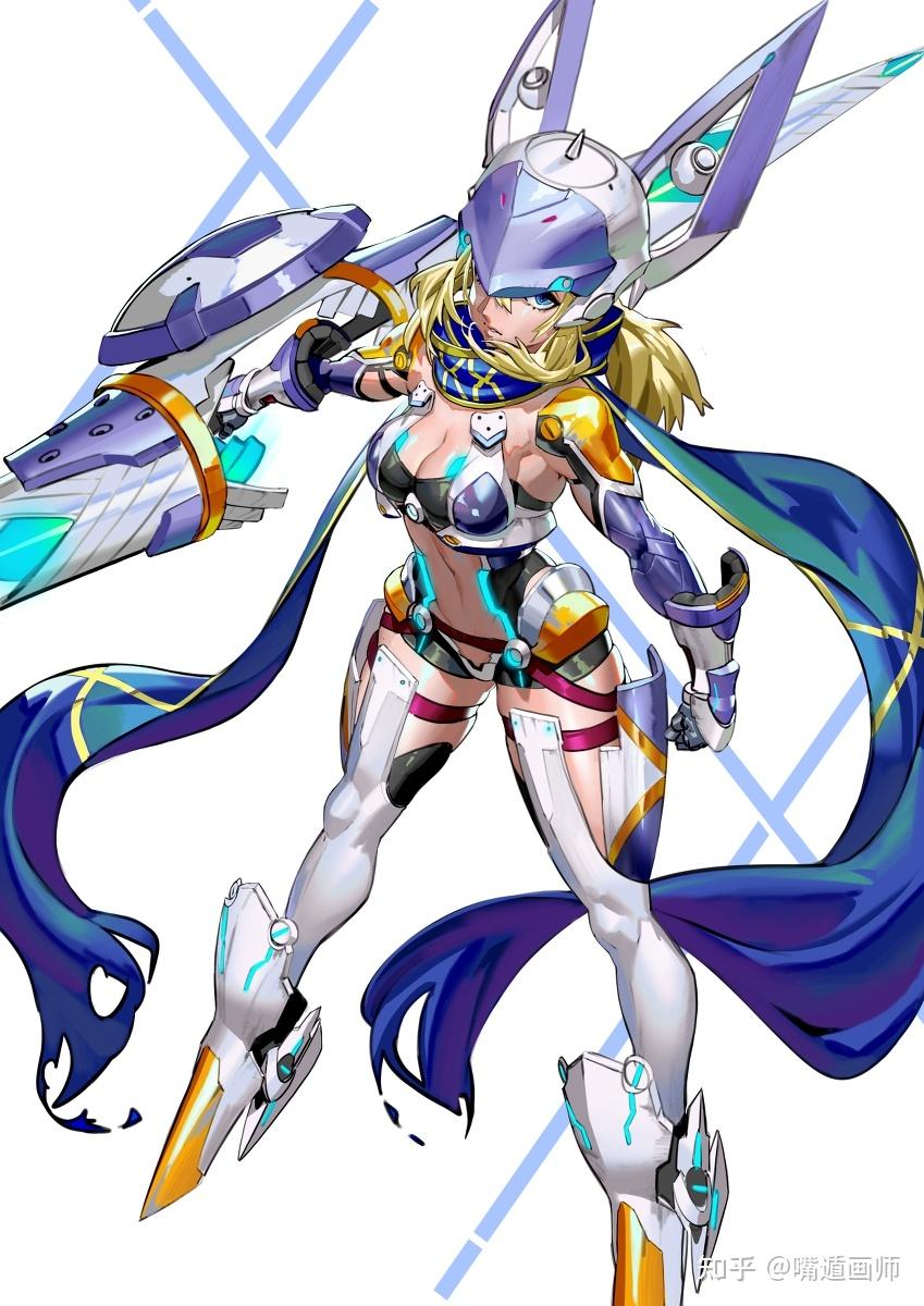 这三张机娘的图是谁画的,作者还有其他类似的图吗? - 知乎