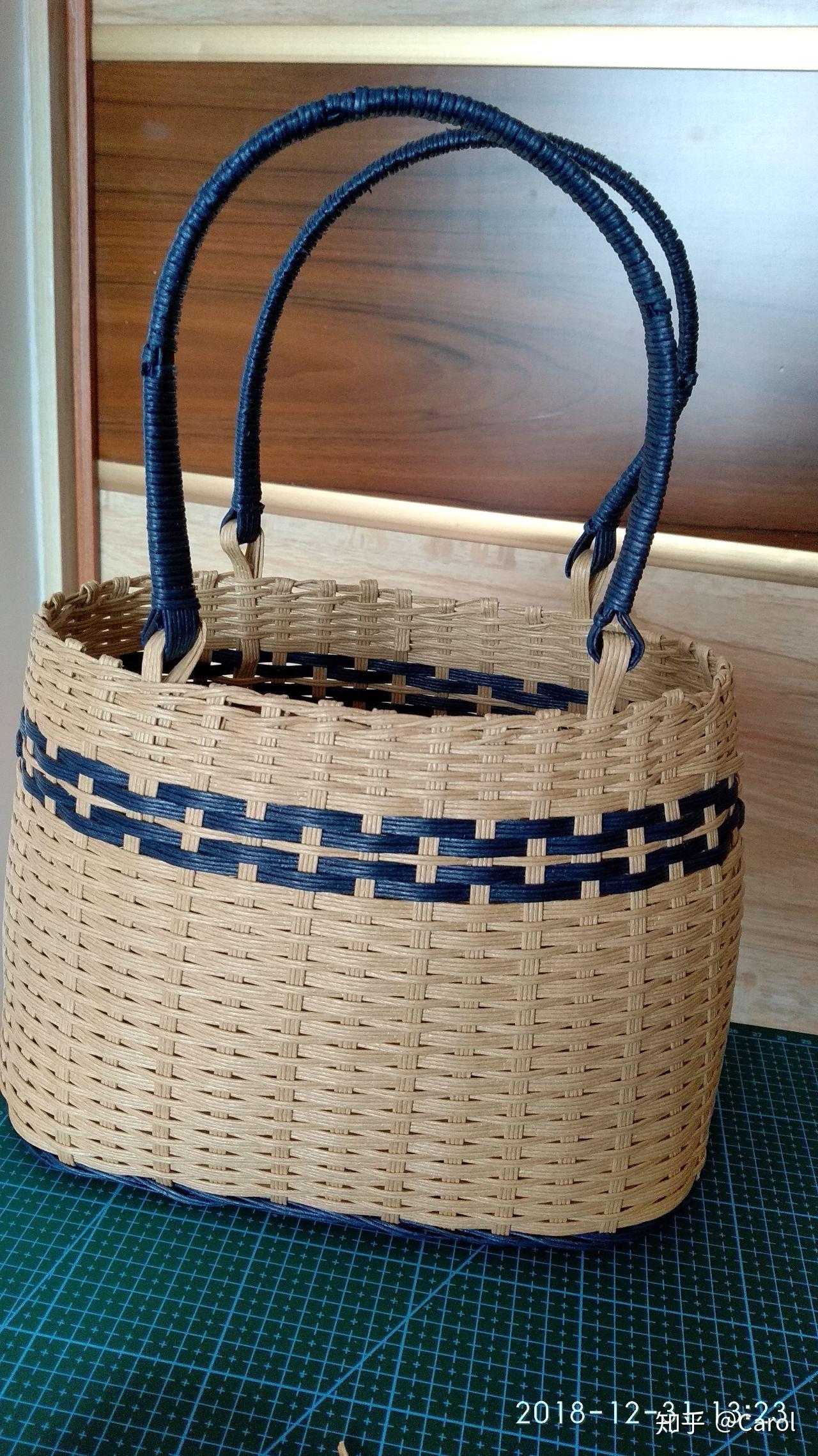 纸藤编织花篮怎么做