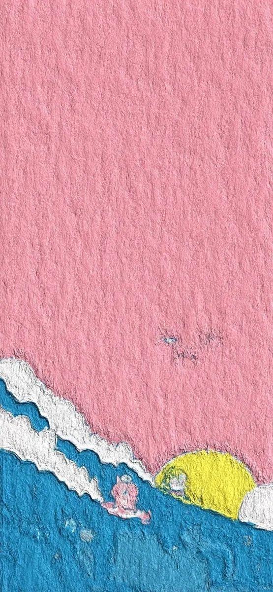 有没有大概这样子的浅粉色壁纸