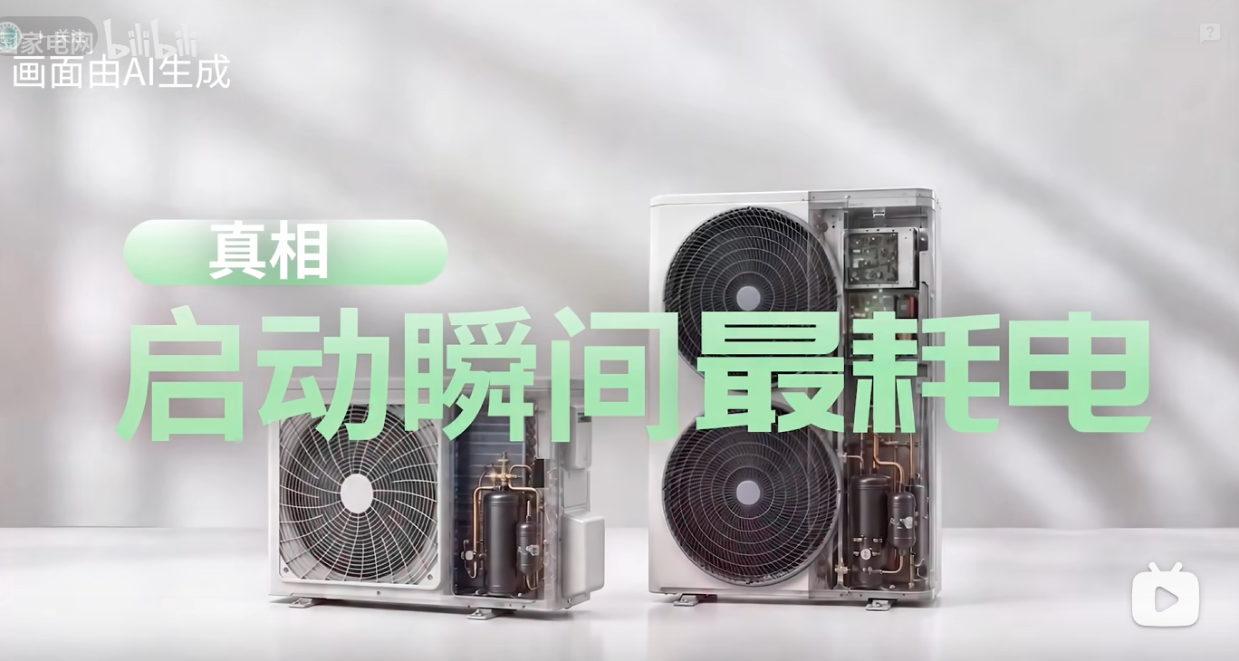 炮打国网B站视频,电网人一定要懂电:频繁开关空调耗电是因为启动电流大吗?