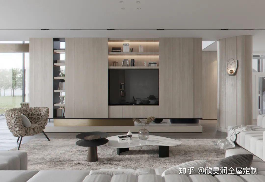 53个瞬间提升客厅档次的电视背景墙案例 - 知乎