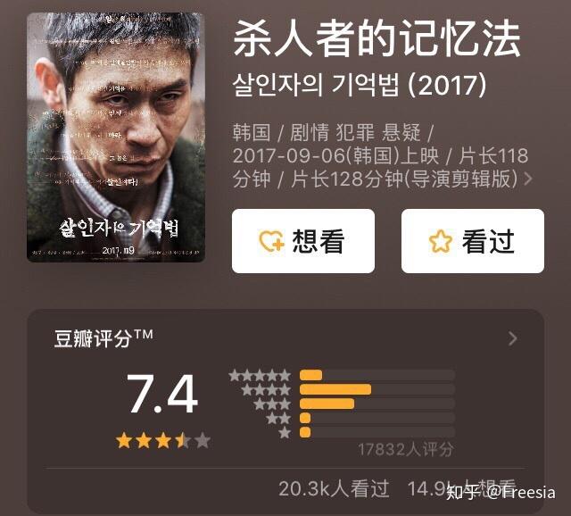 求一部韩国电影一个连环杀手凭借自己杀人经验寻找杀人凶手