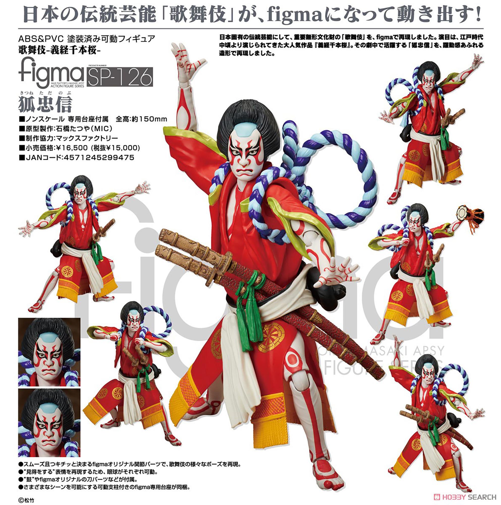 figma《义经千本樱》狐忠信：专家监修的歌舞伎可动人偶！ - 知乎