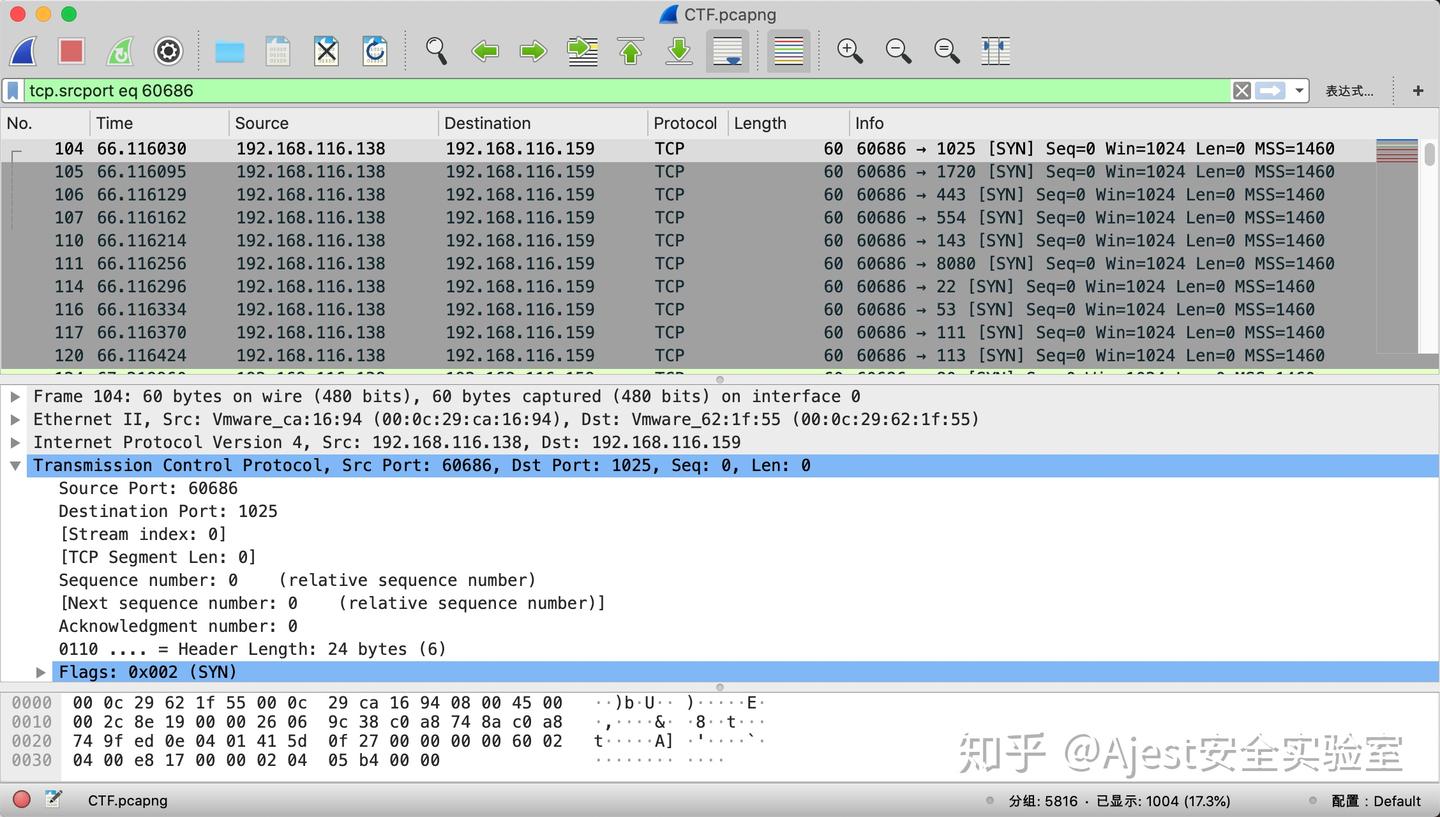 [CTF]BugkuCTF - 分析 - 这么多数据包 - 知乎