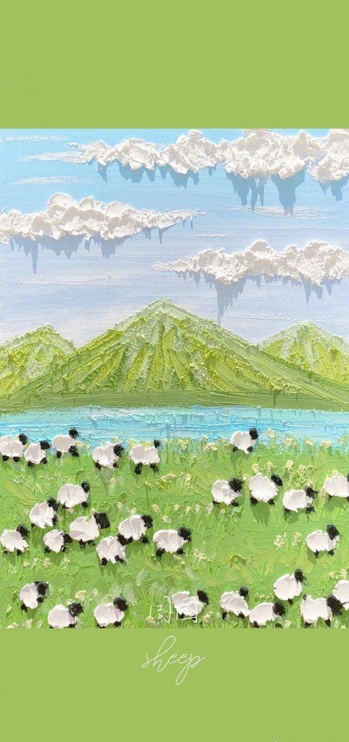 有没有好看的油彩画壁纸(像下面这种)? - 知乎