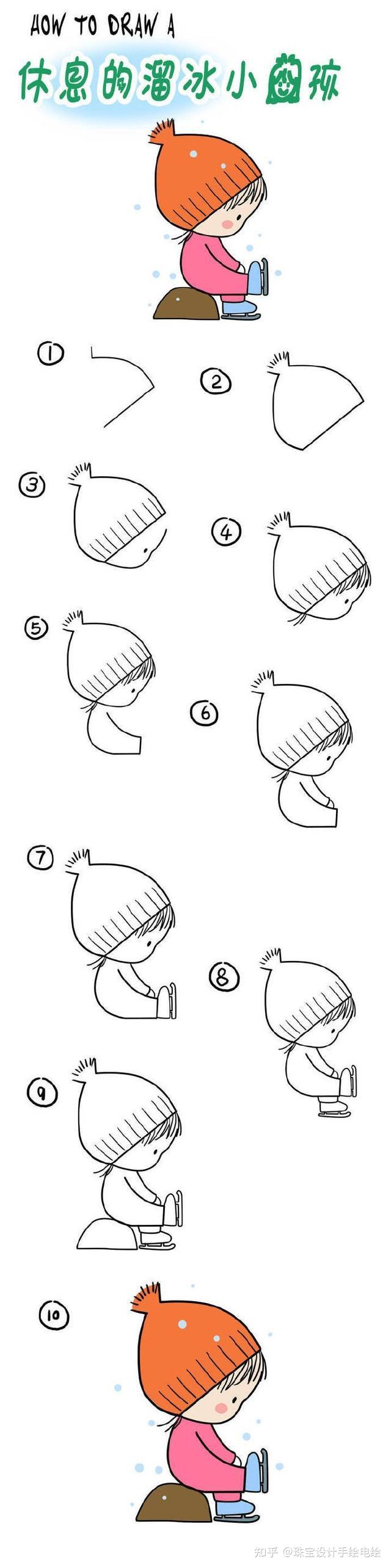 有没有哪些简单可爱的小人简笔画? - 知乎