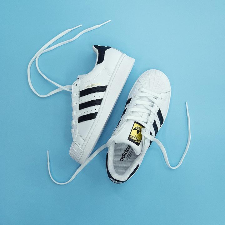 原价￥ 419 现价￥ 389 Adidas阿迪达斯三叶草经典金标贝壳头SUPERSTAR 