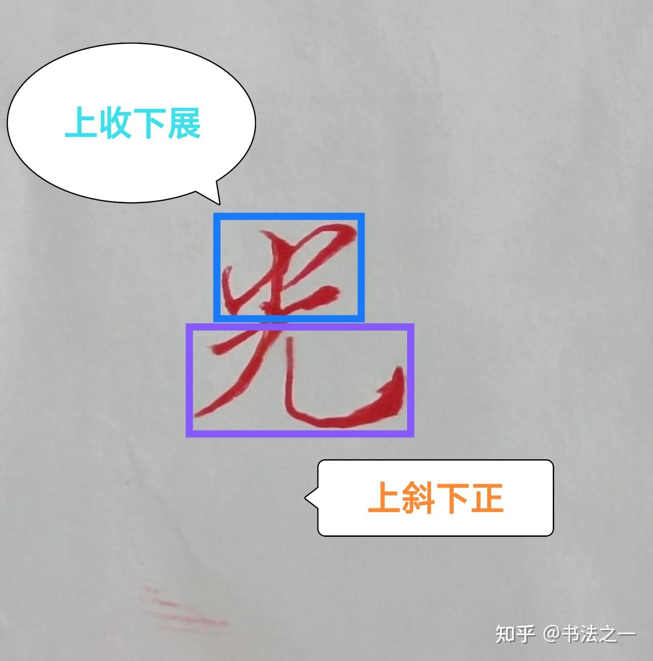 书法中,不懂这些技巧,练得再多也白搭,看看行楷“光”字怎么写 - 知乎