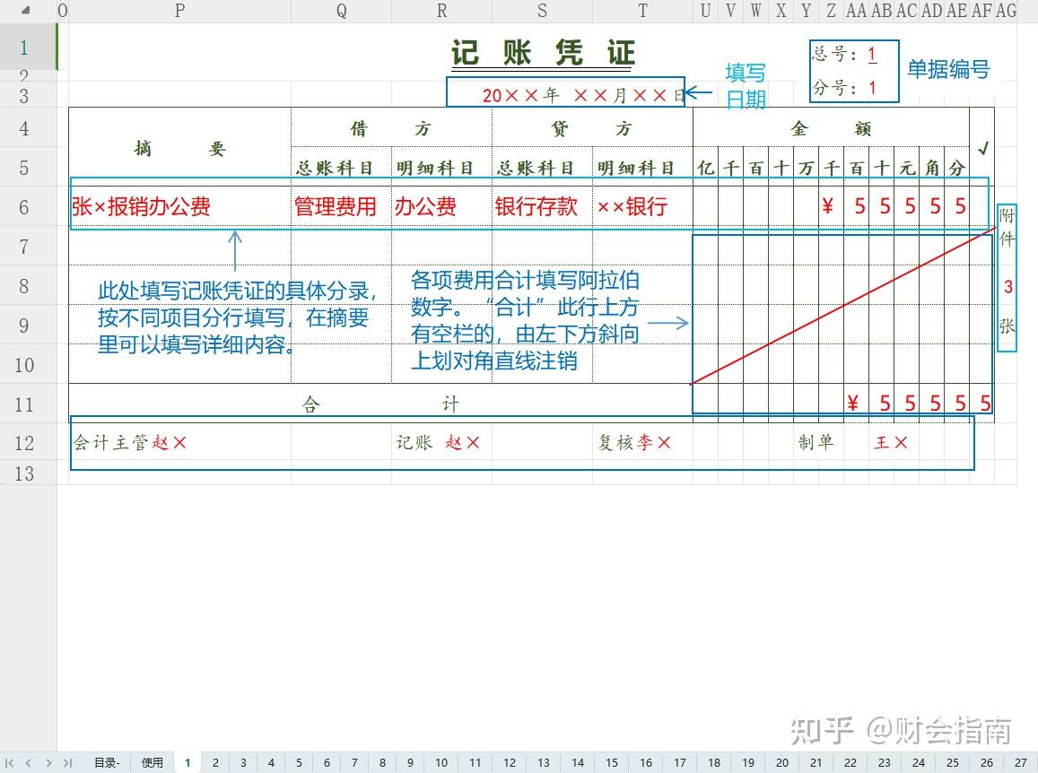 42套财务会计单据模板及填写示范案例 - 知乎