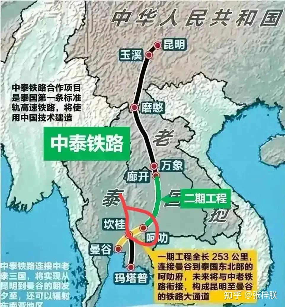 中泰高铁中国段线路图图片