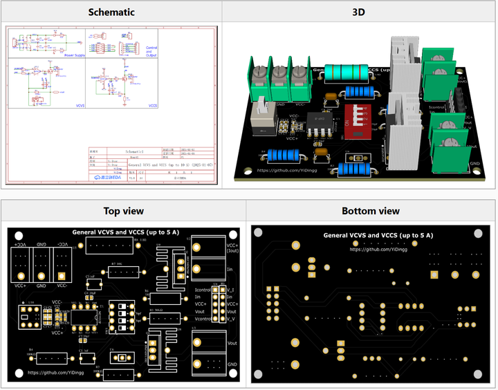 [Analog Circuits Handbook] General VCVS and VCCS (up to 5A) (通用压控电压电流源 ...