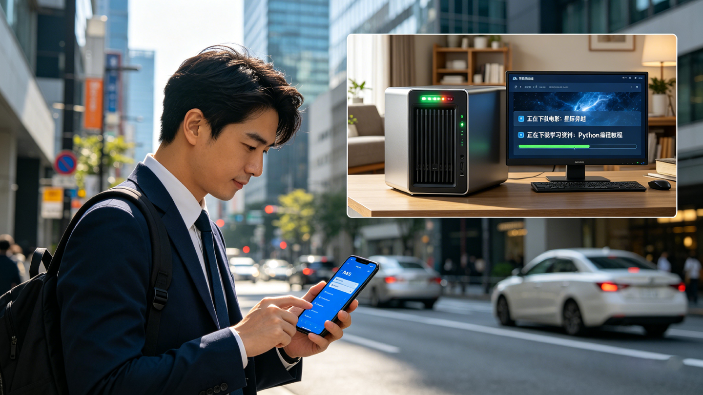 NAS 远程下载全攻略!安卓 /iOS 神器 + 远程组网一次性讲透