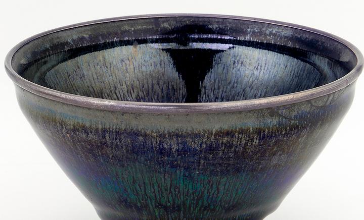 宋代建窑爆彩口碗 宋代建窑爆彩口碗