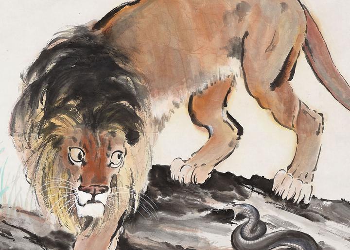 王之蔑视！徐悲鸿这样画狮子- 知乎