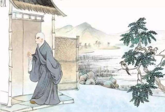 僧敲月下门和僧推月下门