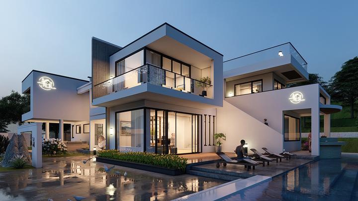 北京平谷丨31×19m超现代乡村民宿设计,独享宁静