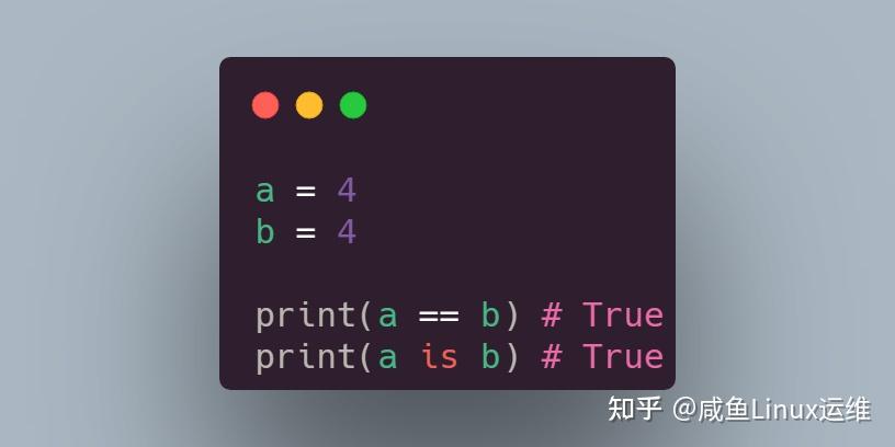 Python 中 is 和 == 的区别 - 知乎