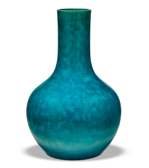 中国古美術　古磁　霽藍釉　琉璃釉　珍品旧蔵　古賞物　大清康熙年製　美品 如蓝似绿”的孔雀蓝釉，比琉璃还美，你见过吗？ - 知乎