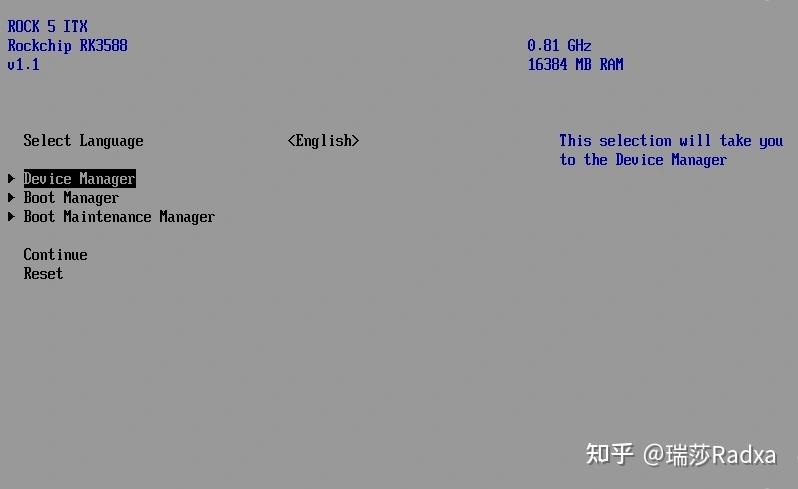 测评 |EDK2：适用于 ROCK 5 ITX + 的 UEFI 固件 - 知乎