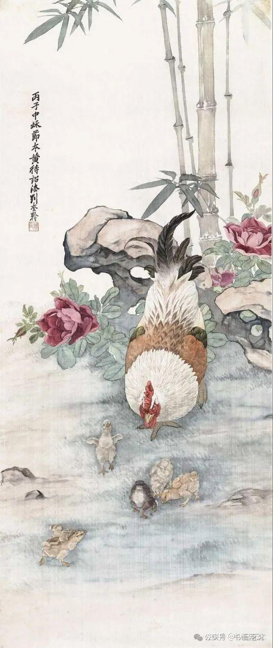 肉筆 水墨画 刘奎龄 全能画家刘奎龄100副高清工笔花鸟画欣赏！！！_中国_作品_传统