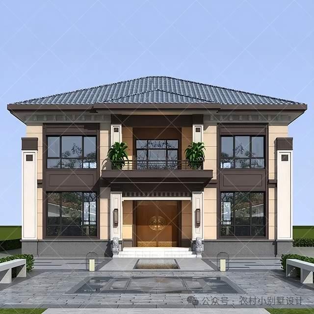 30款带阁楼二层新中式自建房别墅，2025回乡建房首选别墅效果图 - 知乎