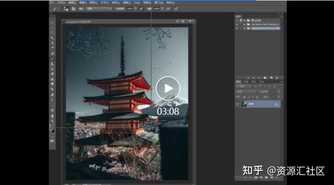 PS动作特效插件 中国风照片一键生成手绘水墨水彩画效果设计素材 - 知乎