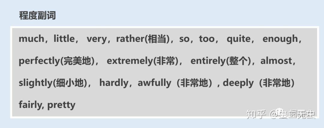 英语语法27期——副词的种类及用法 - 知乎