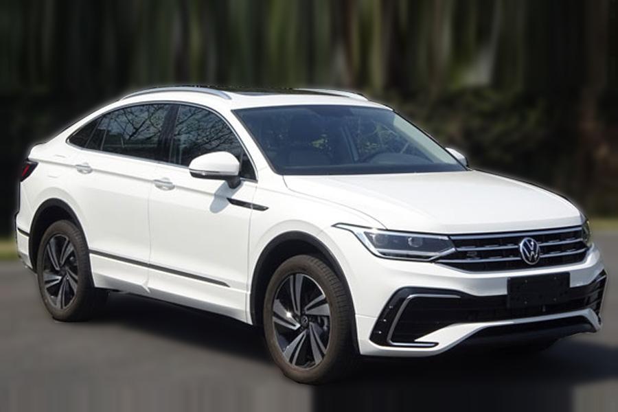 溜背赋予性感大众轿跑suv途观lx实车抢先看