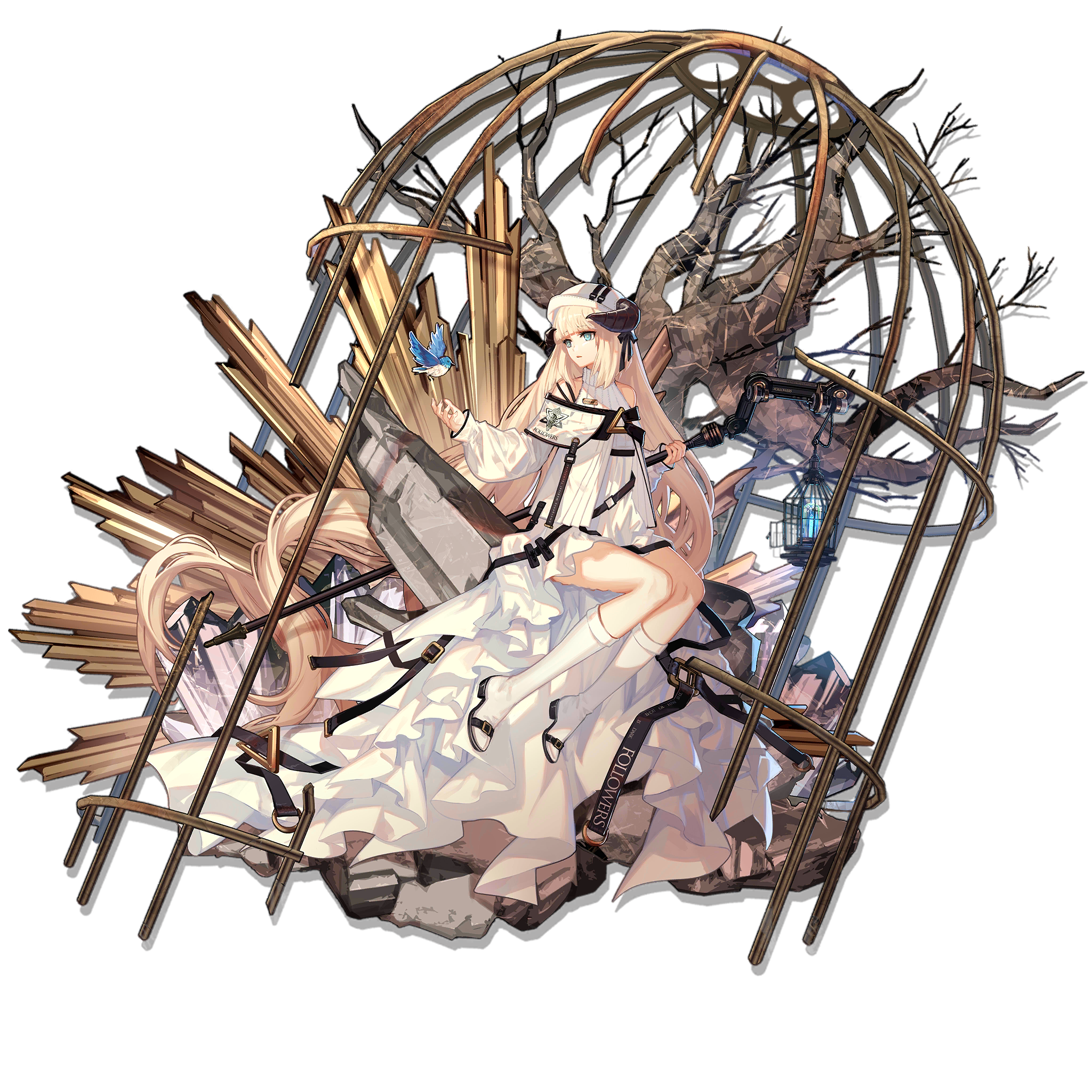 如何看待游戏《明日方舟》中画师skade的作品? - 知乎