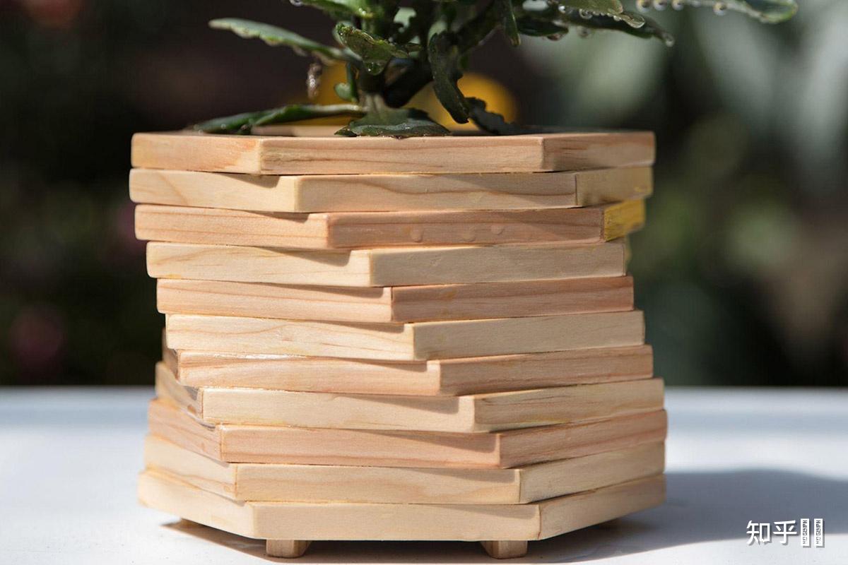 怎么做木头花盆