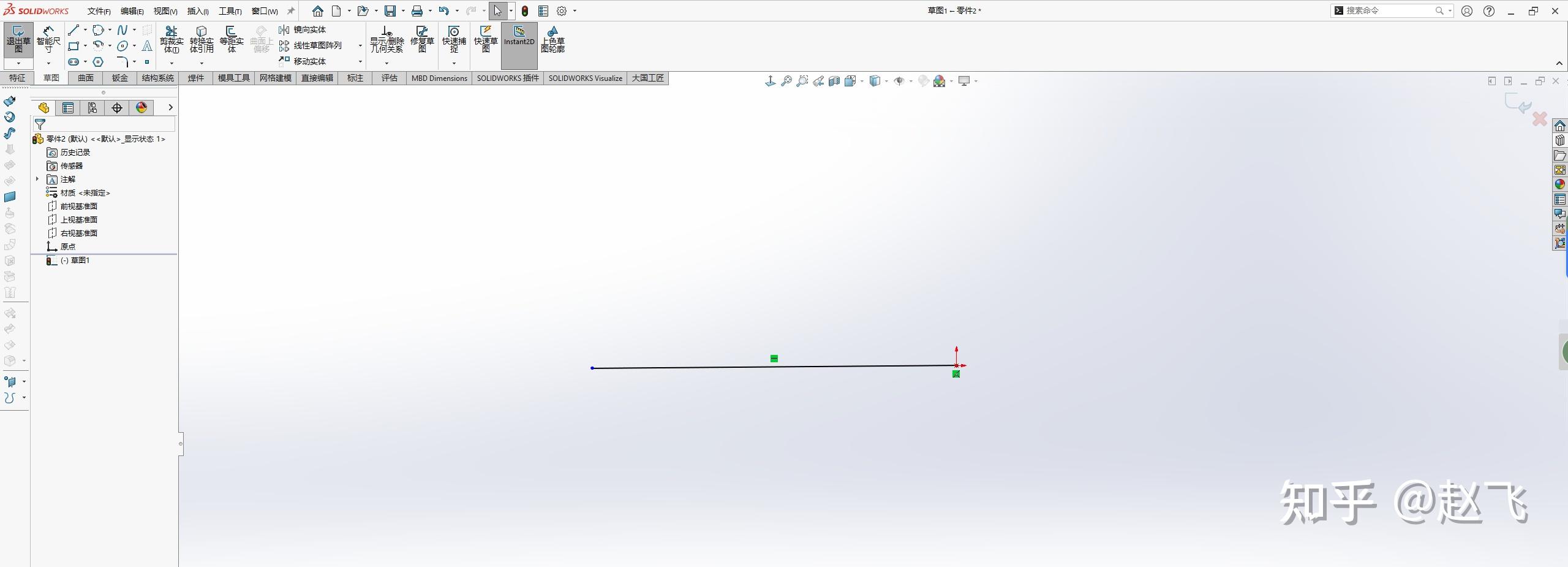SolidWorks草图没标尺寸为什么也是黑色?没尺寸也完全约束吗? - 知乎