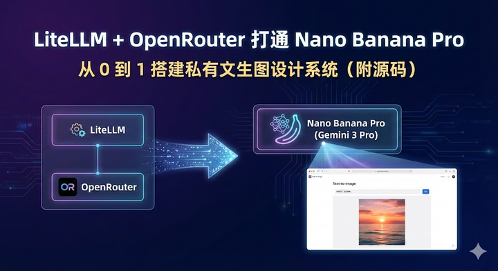 LiteLLM + OpenRouter 打通 Nano Banana Pro：从 0 到 1 搭建私有文生图设计系统（附源码） - 知乎