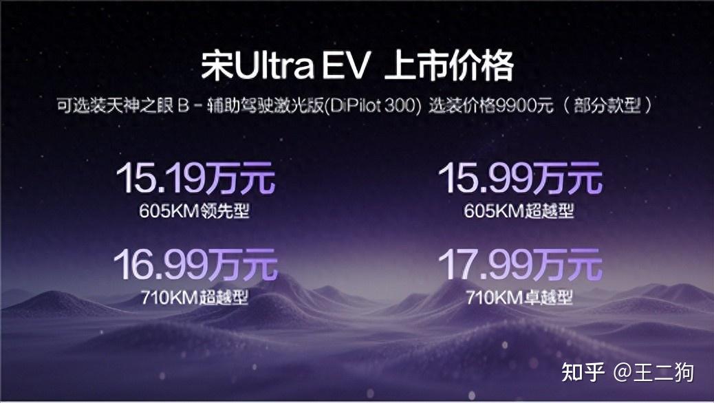 比亚迪宋Ultra EV上市,全系搭载比亚迪第二代刀片电池及闪充技术